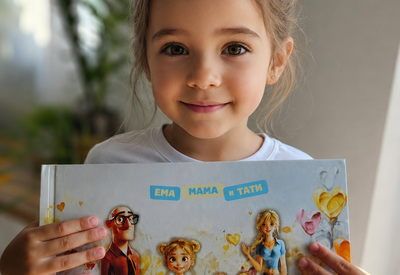 момиче с книга
