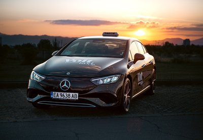 автомобил, такси, залез